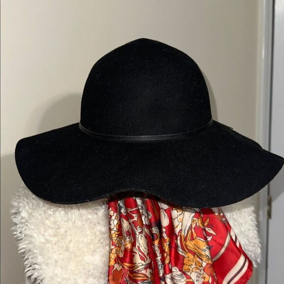 a new day Black Vintage Style Dome Fedora Wool Hat main image 4